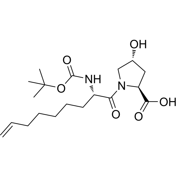 (2S,4R)-1-((S)-2-((tert-butoxycarbonyl)amino)non-8-enoyl)-4-hydroxypyrrolidine-2-carboxylic acid 552